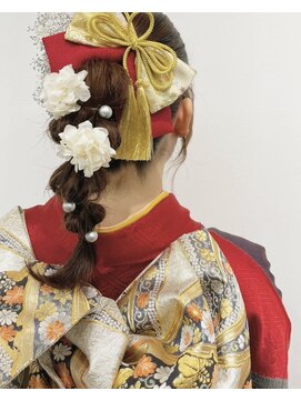 リンク(Link) 【Link】編み下ろしポニーアレンジ/ヘアセット/アップアレンジ