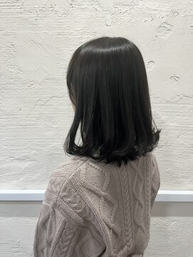 トクテ 吉祥寺(tokute) グレージュカラー/ボブウルフ/黒髪/ココアベージュ