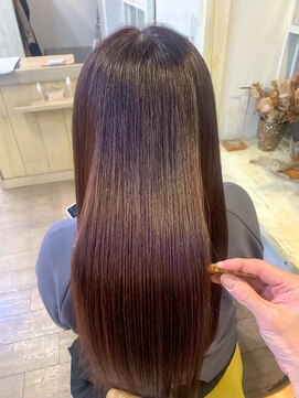 トーイ(to/y) pink brown 髪質改善カラーエステ