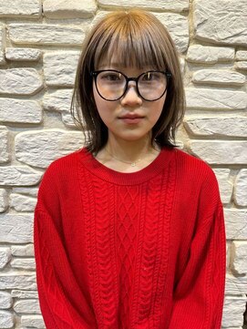 ノイ(neu) 顔周りレイヤーミディ×逆インナーカラー 【静岡/静岡駅】