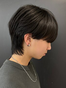 エルマーク(L-MARK) センターパートニュアンスパーマ韓国カルマパーマコンマヘア