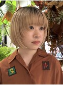  ハイトーンショートボブ大人ショートボブマッシュショートボブ