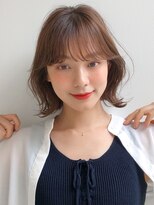 エトラ 渋谷店(etora)&nbsp;前髪 外ハネボブ ワイドバング イメチェン 美髪"