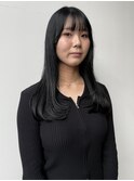 透明感ブルーブラック◎韓国風レイヤーカット小顔カット