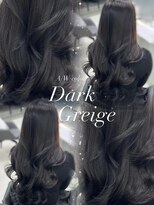 ジーナ 名駅(XENA.) 《Kaho》グレージュ/ブラック/韓国ヘア/暗め透明感カラー