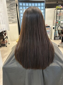 縮毛矯正×ラウンドストレート