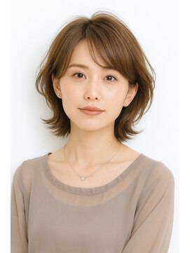 ゲイン(Gain) ショートカット・レイヤーカット×白髪ぼかし