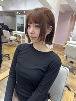 シダミノオ(sida MINOH)&nbsp;オレンジブラウン/外はねボブ