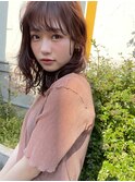 透け前髪×ゆるウェーブミディ