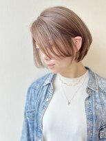 イング(ING)&nbsp;【ING】30代40代50代大人ボブショート×グレーベージュ♪