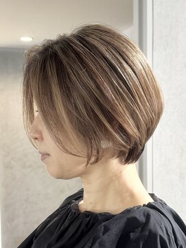 ラック(LUCK) ベージュハイライト/船橋/くすみベージュ/細めハイライト