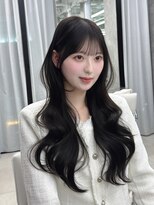 キティー サカエ(kiti SAKAE) 小顔 ロング レイヤーカット ハッシュカット ブルーブラック