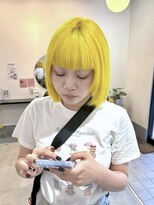 ラック 津田沼(LUCK)&nbsp;イエロー/津田沼/韓国/ボブ/ケアブリーチ/似合わせカット