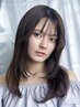 【吉田限定】小顔レイヤーカット＋カラー　Cut and single prosess color