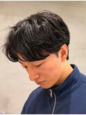 渋谷大人波巻きスパイラルフェザーパーマツイスパメンズカット