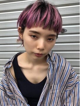 ベルエキップ(belle equipe) ピンクショートウルフ