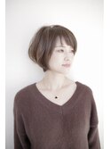 ふんわりカールのレイヤードボブ