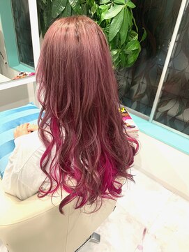 ワクヘアー(WaKu hair) ピンクカラー/暖色系カラー/ビビットピンク