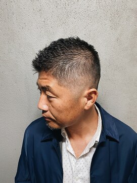 ヒロギンザ 浜松町店(HIRO GINZA) アップバング×フェード