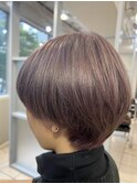 マッシュショート×ラベンダーアッシュ