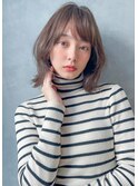 透明感カラーでつくるふわボブ