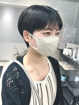 ヴェイン 渋谷(vain)&nbsp;大人黒髪マッシュベリーショート/刈り上げショート