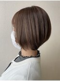 ラベンダーベージュ/グラデーションボブ/ショートボブ