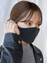 アフロート ギンザ(AFLOAT GINZA) 【白川】20代30代40代シースルーバングミルクティーピンク23.526