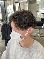 メンズヘアトーキョー 原宿(MEN'S HAIR TOKYO) 【波巻きセンターパート】ツーブロック/刈り上げ/無造作パーマ