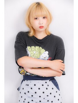 パノラ 立川(PANOLA) ソフトウルフレイヤースタイル　ブリーチカラー