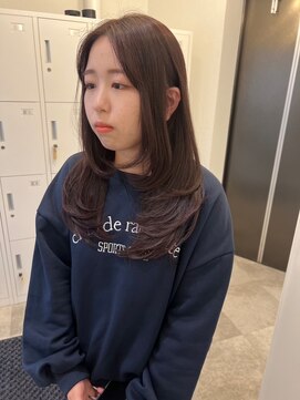 ボタン ハカタ(VOTAN hakata) 【YU_KA】ラベンダーカラー/レイヤーカット/艶カラー