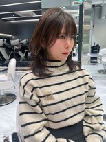 レディアル 渋谷(REDEAL)&nbsp;バレイヤージュハイライトカラーインナーレイヤーカットウルフ