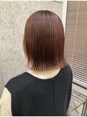 切りっぱなしボブ 外ハネボブ 縮毛矯正 髪質改善 透明感