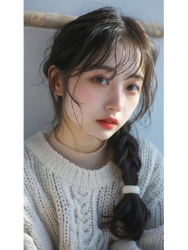 グラッジ 池袋(GLADGE) ガーリー編み込みヘアアレンジ