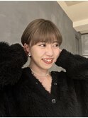ミルクティーベージュ/ショートカット