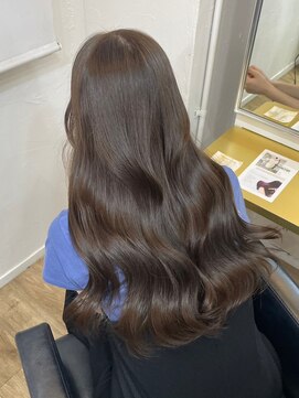 イオエ(ioe) 黒髪/ボブルフ/ネビージュ/小顔/ワンレン/髪質改善/グレージュ