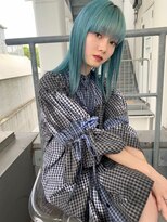 ゲーム 原宿店(GAME)&nbsp;インナーカラー/ダブルカラー/ターコイズブルー/韓国