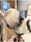 ホワイトカラー裾カラーエンドカラールーツカラーデザインカラー