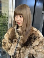 ザザ ZA/ZA 茗荷谷&nbsp;透明感ベージュカラー/顔周りレイヤー韓国風小顔くびれヘア