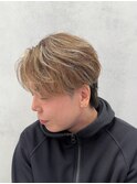 フェザーパーマ×ホワイトハイライト