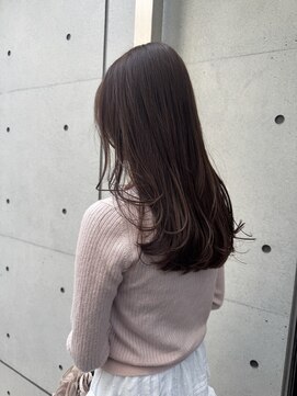 ディジョン 自由ヶ丘(Dijon) 韓国顔まわりレイヤーカットグレージュオリーブベージュブラウン