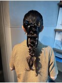 【ローポニーテール】結婚式/浴衣/着付/銀座/ヘアセット/アレン