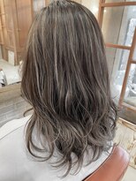 ネオリーブサイン 大森店(Neolive sign) 白髪ぼかしハイライト アッシュグレージュ