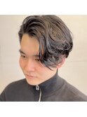 かきあげセンターパート
