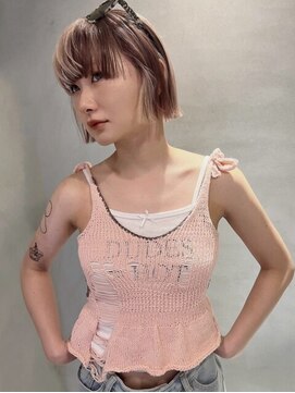 ペレ 梅田(PELE) ミディアムヘア/デザインカラー/フェイスフレーミング/梅田