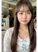 【MINX】顔まわり似合わせカット＋暗めカラーロング_銀座