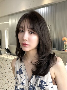 オニキス(ONYX) T233ザクザクレイヤーカットグレージュ透明感カラー表参道20代