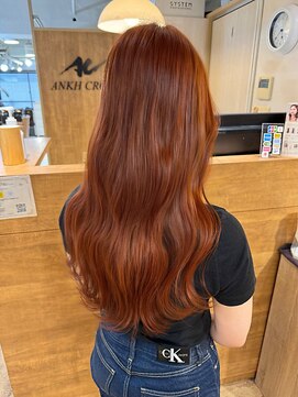 アンククロス 表参道(ANKH CROSS) ダブルカラー/透明感ローズブラウン