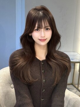 マインバイアフロートギンザ(MYNE by AFLOAT GINZA) レイヤーカット/前髪/顔周りカット/チョコブラウン