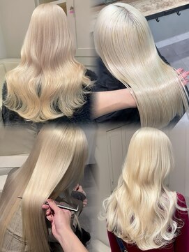 ベレーザ 渋谷(BELEZA) 17695ホワイトブロンドシャンパンベージュミディアムレイヤー